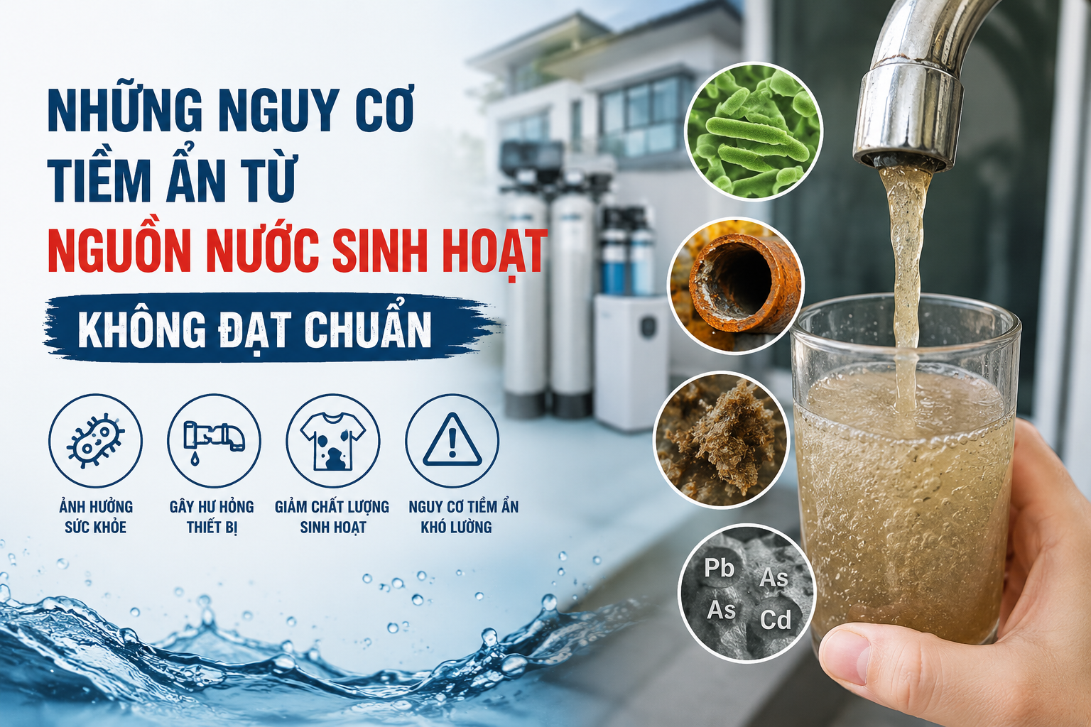 Nước Sinh Hoạt Không Đạt Chuẩn: Những Nguy Cơ Tiềm Ẩn Khôn Lường Cho Sức Khỏe