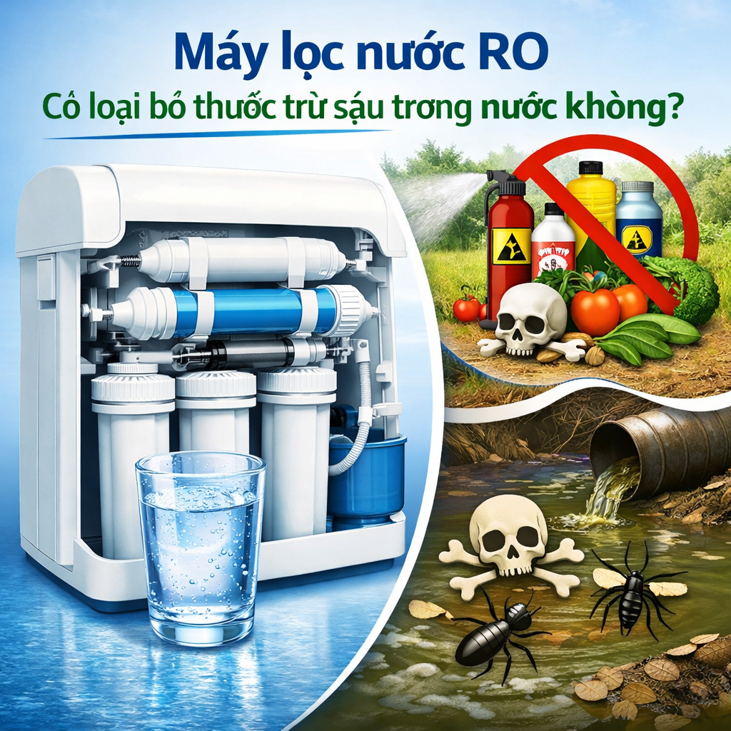 Máy lọc nước RO có loại bỏ thuốc trừ sâu trong nước không?